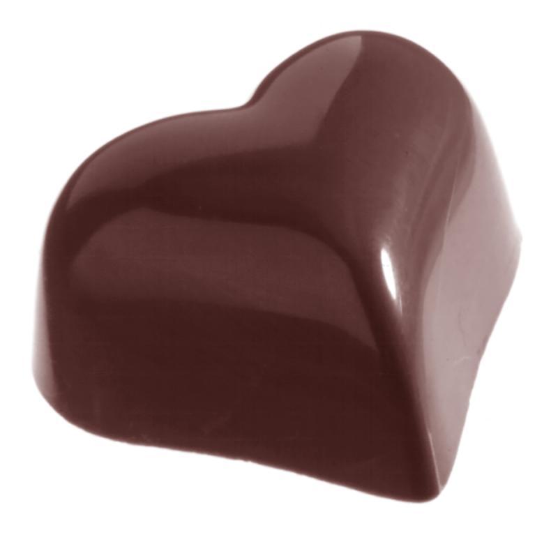 Professionel Polycarbonat Chokoladeform - Hjerte 14g