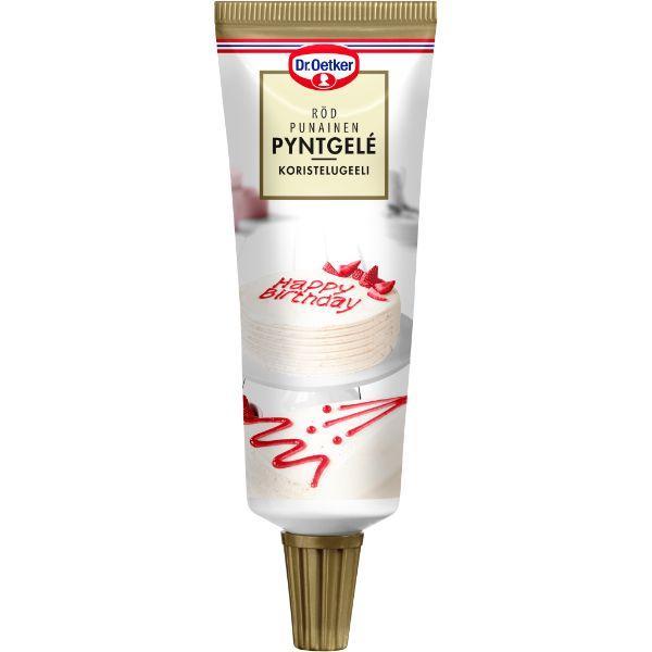 Rød Pyntegel 50 g fra Dr. Oetker - Perfekt til Bagning!