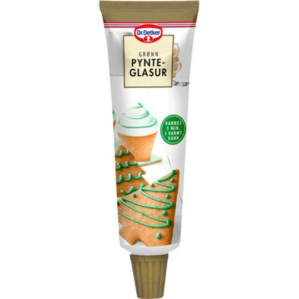 Grøn Pynteglasur 125 G fra Dr. Oetker - Klar til Dekorering