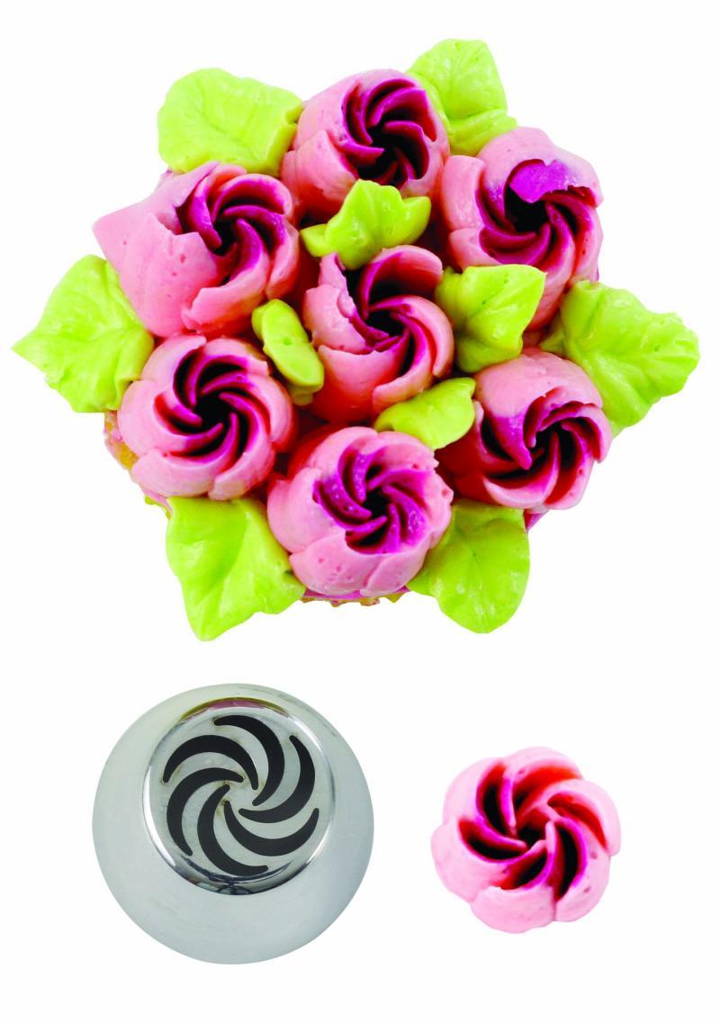 Rosetyl Lukket No 8b til Kage- og Dessertdekorationer