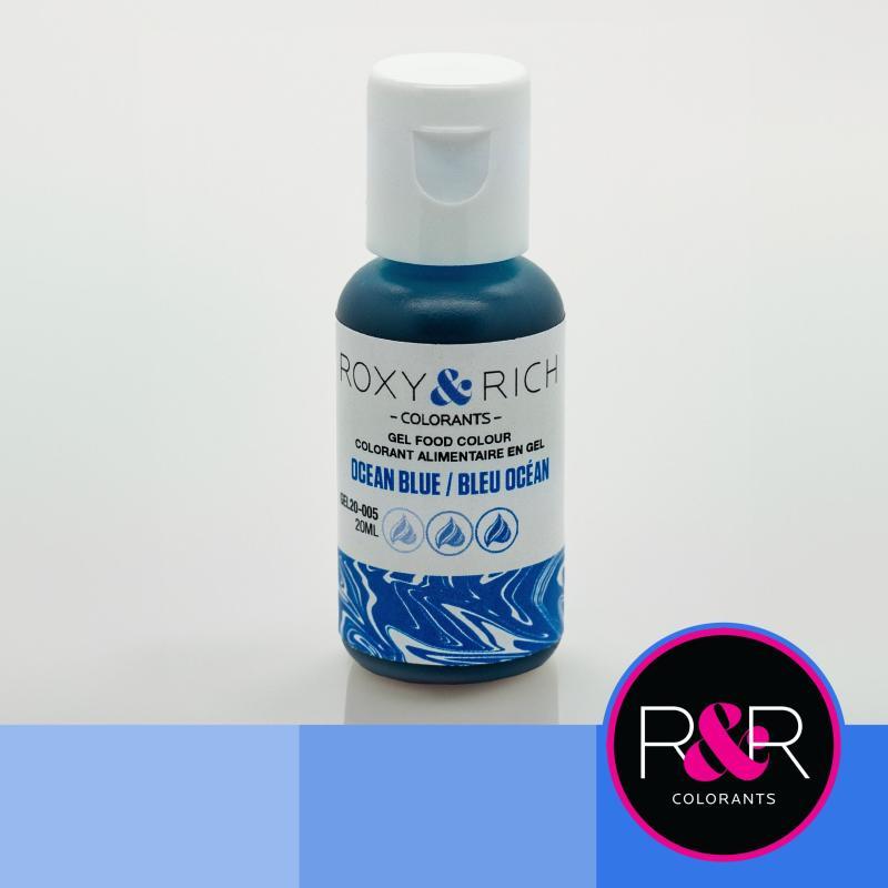 Roxy Rich Ocean Blue Gelfarve 20ml - Spiselig Farve!