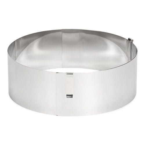 Justerbar Kagering i Rustfrit Stål - Ø13 cm, Perfekt til Bagning!