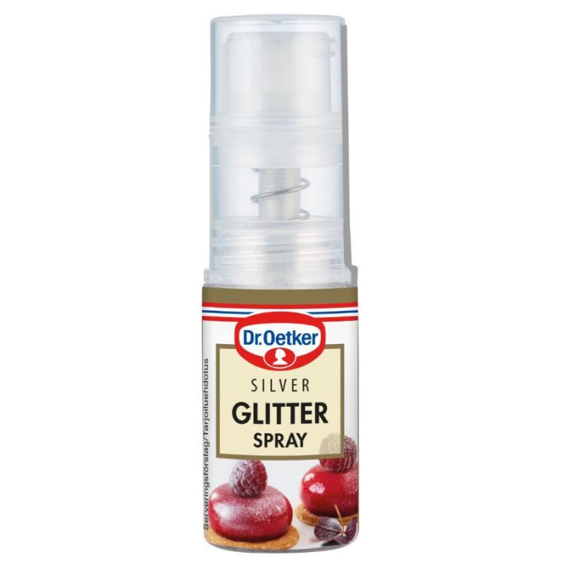 Sølvglitter Spray 4 G - Perfekt til Festlige Bagværk!