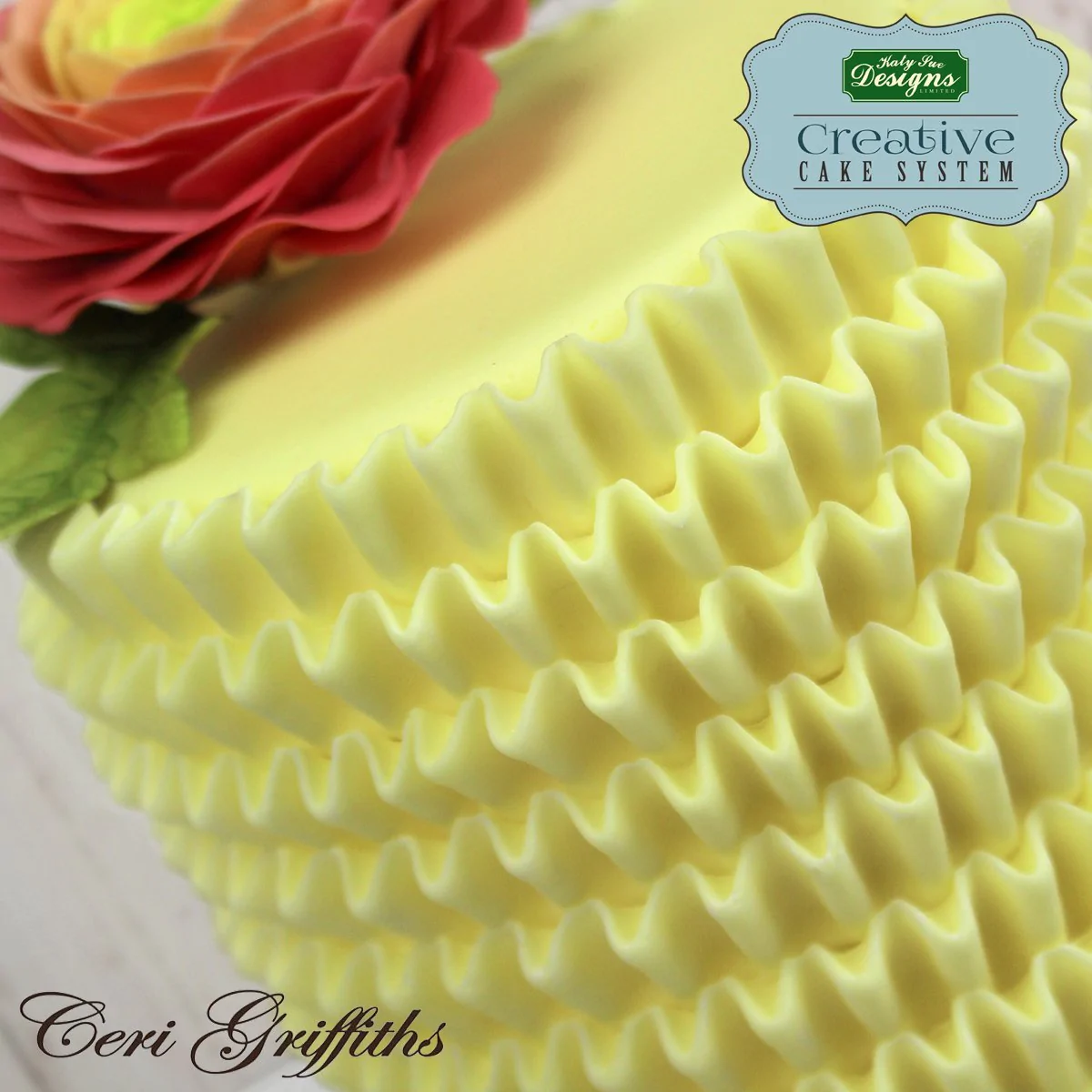 Katy Sue Lille Ruffle Silikoneform til Kager og Bagværk