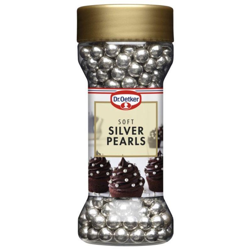 Bløde Sølvperler 45 G - Elegant Kagepynt fra Dr. Oetker