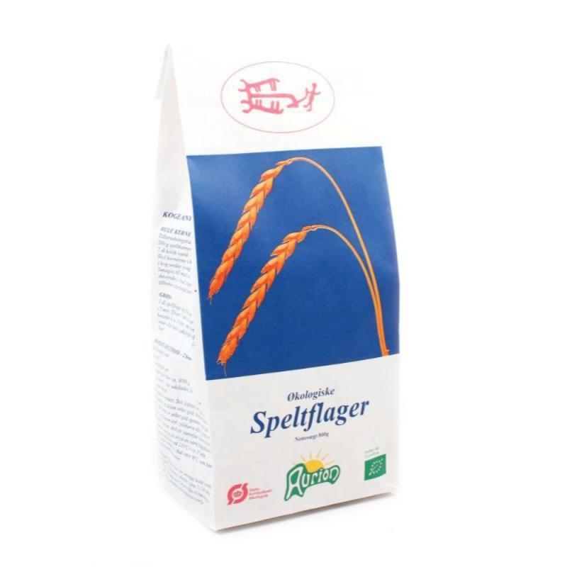 Økologiske Speltflager fra Aurion - 800 G på tilbud!