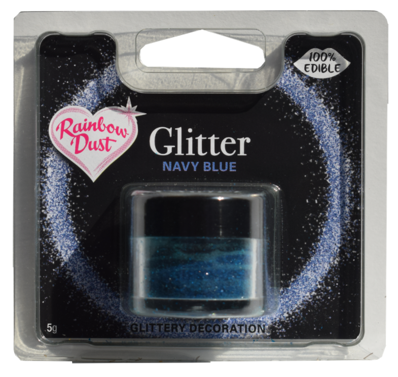 Spiseligt Glimmer Navi Blue fra Rainbow Dust - 5 g