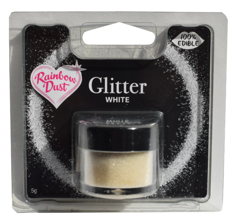 Spiseligt Glimmer White fra Rainbow Dust - 5 g tilbud!