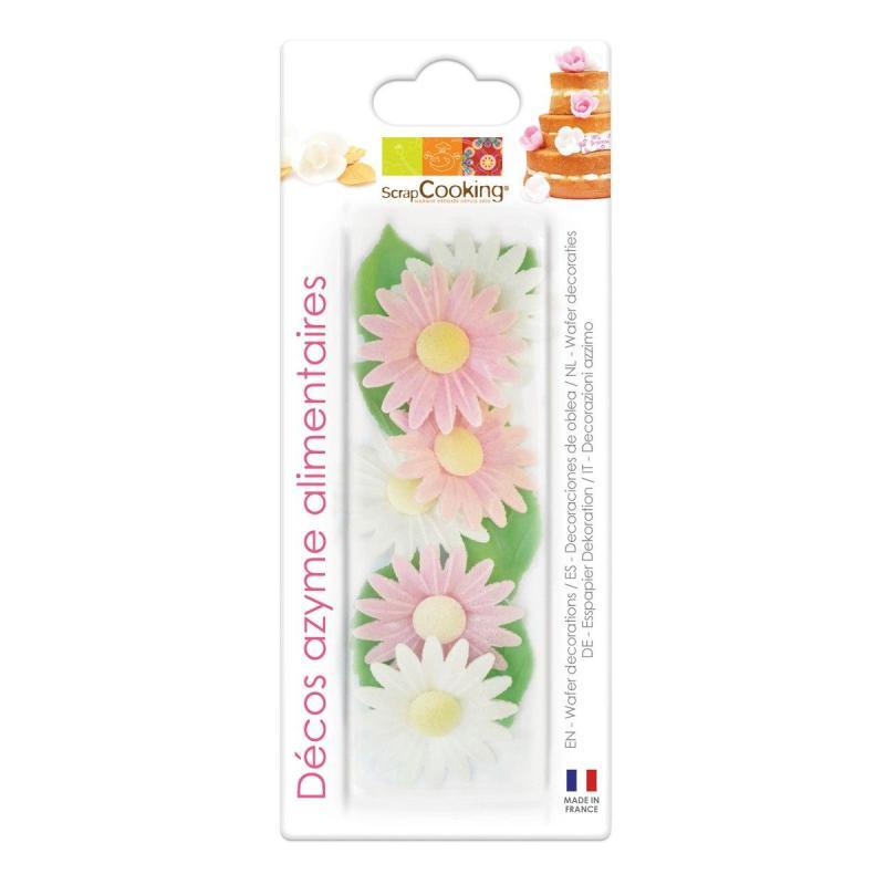 Spiseligt Vaffelpapir med Tusindefryd - 6 Stk til Festlige Kager