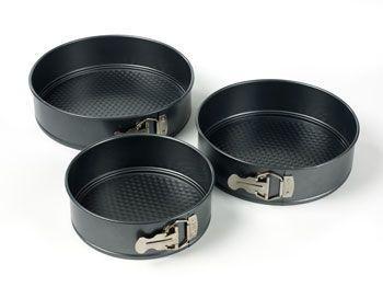 Non-stick Springform Sæt – 3 Runde forme til Bagning