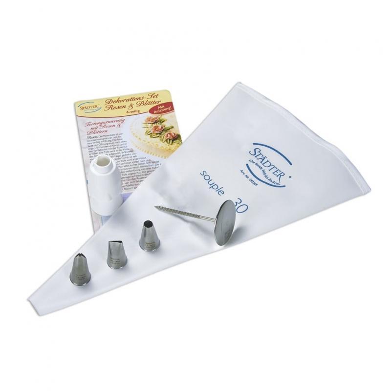 Sprøjtepose og Tyllersæt til Kagedekoration – 6 Dele