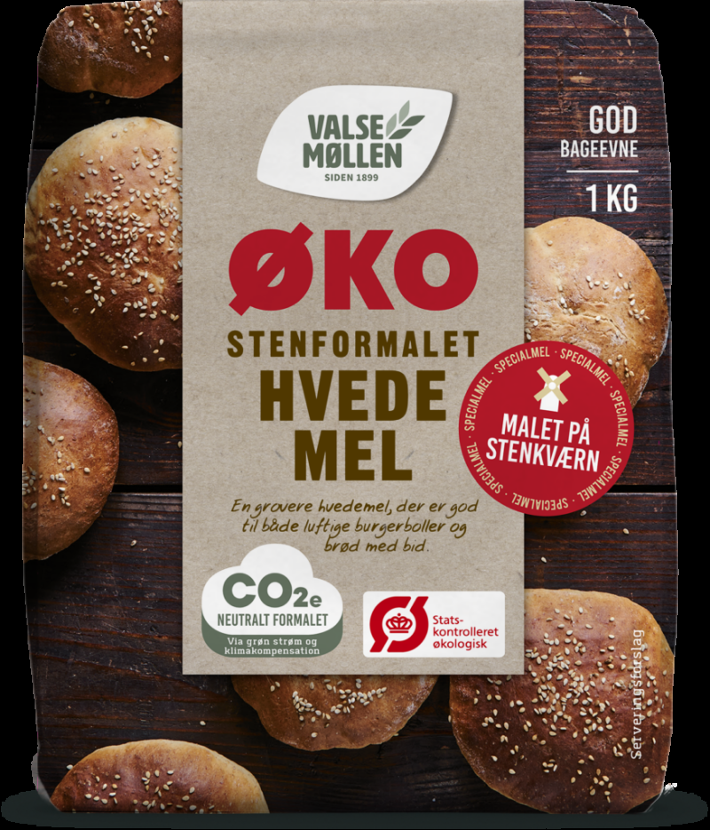 Økologisk Stenformalet Hvedemel 1 Kg fra Valsemøllen