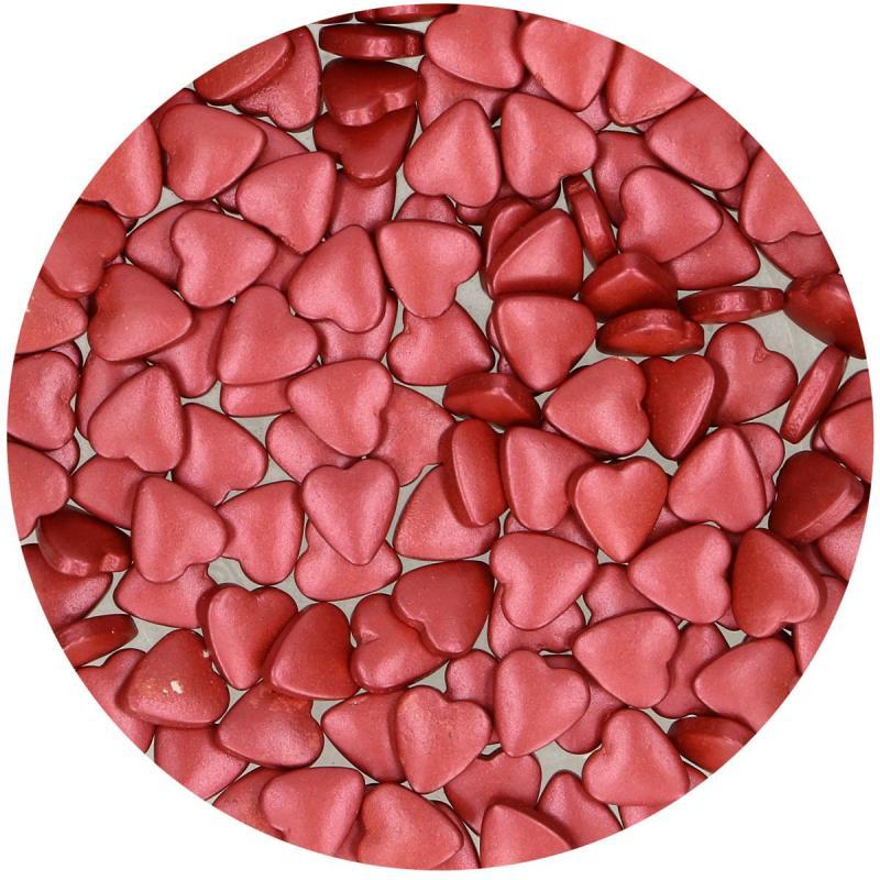 Sukkerhjerter Bordeaux 80 G – Elegant Kagepynt til Bagning