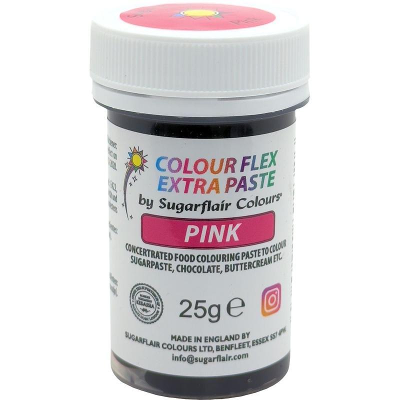 Sugarflair Pastafarve Pink 25g - Fantastisk tilbud!