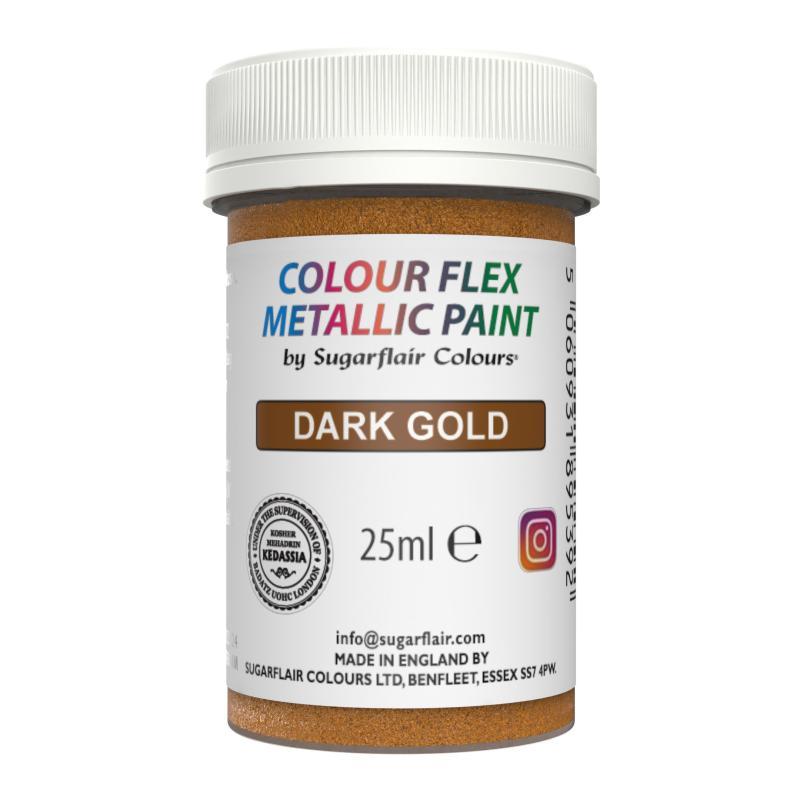 Sugarflair Mørk Guld Metallic Maler 25ml - Udsalg!