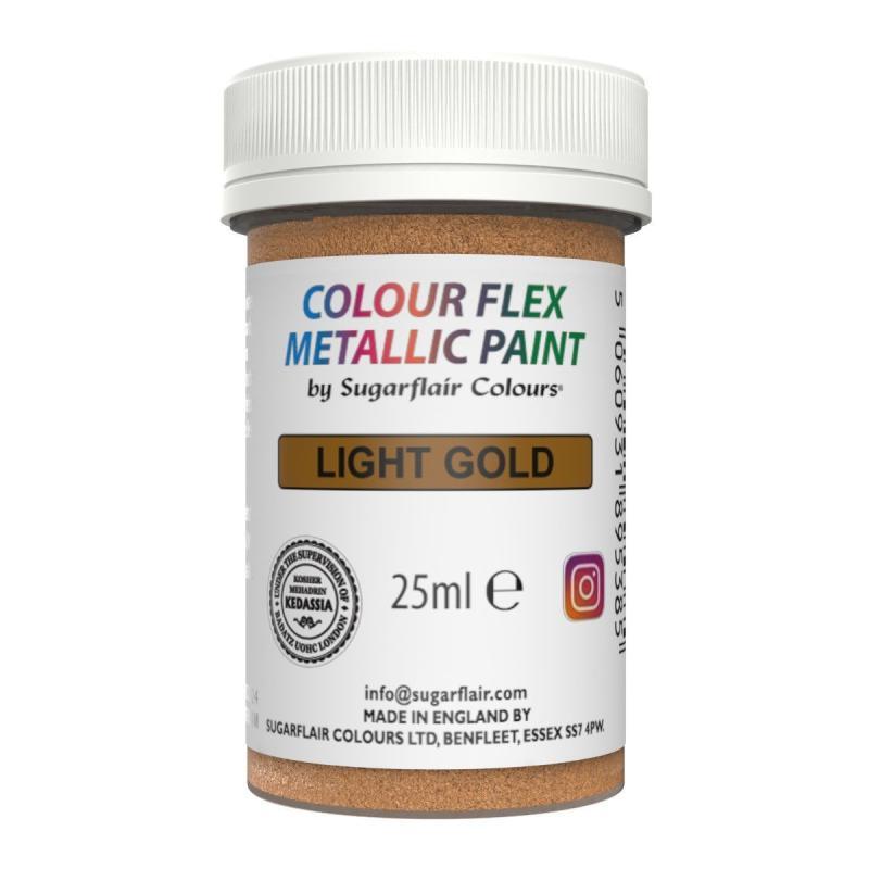 Sugarflair Lys Guld Metallic Maling 25g – Fantastisk Tilbud!