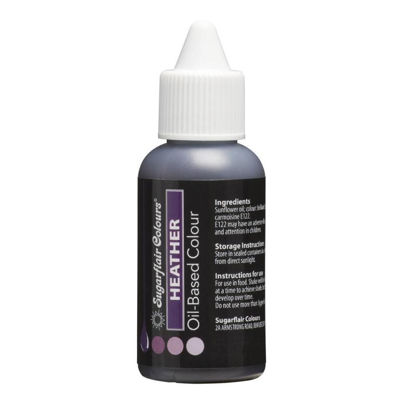 Sugarflair Oliebaseret Farve - Heather 30 ml til Kager