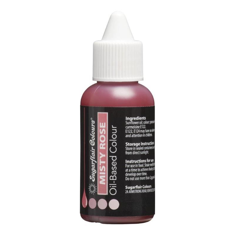 Sugarflair Oliebaseret Farve - Misty Rose 30 Ml