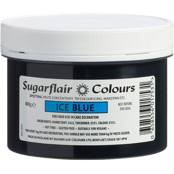 Sugarflair Pastafarve Ice Blue 400g - Få den nu!