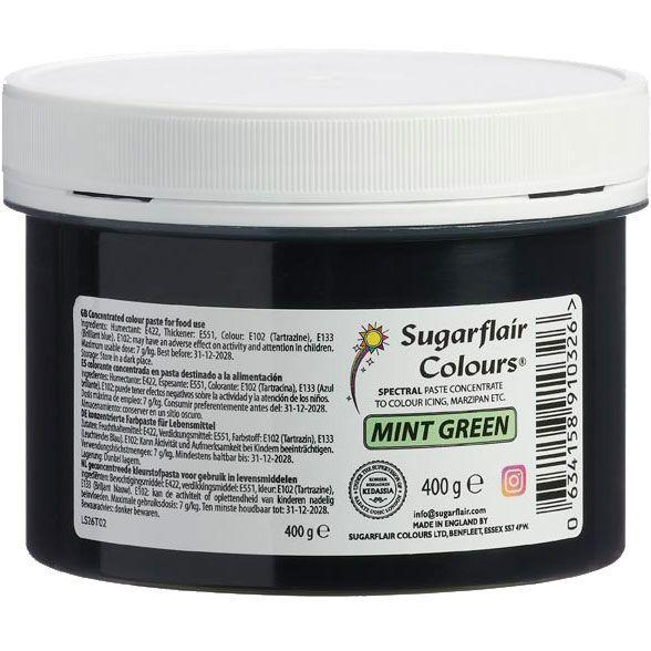 Sugarflair Mint Grøn Pastafarve 400g - Fantastisk tilbud!