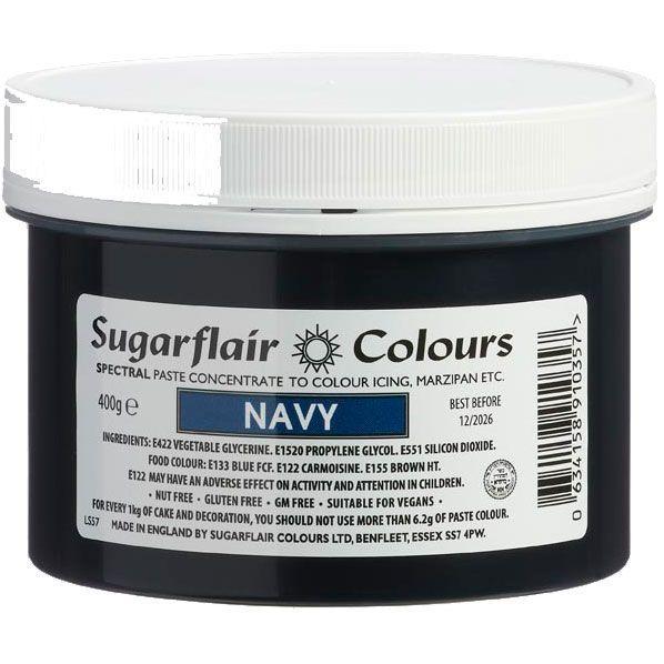Sugarflair Navy Pastafarve 400g – Ideel til Marcipan og Fondant