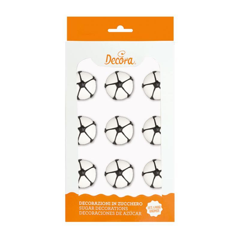 Sukkerdekorationer Fodbolde - 9 Stk til Festlige Begivenheder