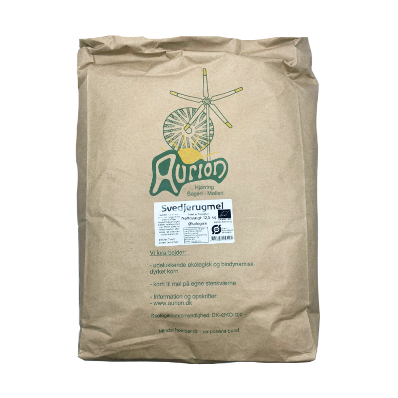 Økologisk Svedjerugmel Aurion 12 kg - Black Friday Tilbud!