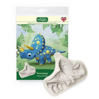 Triceratops Silikoneform til Kager - Katy Sue