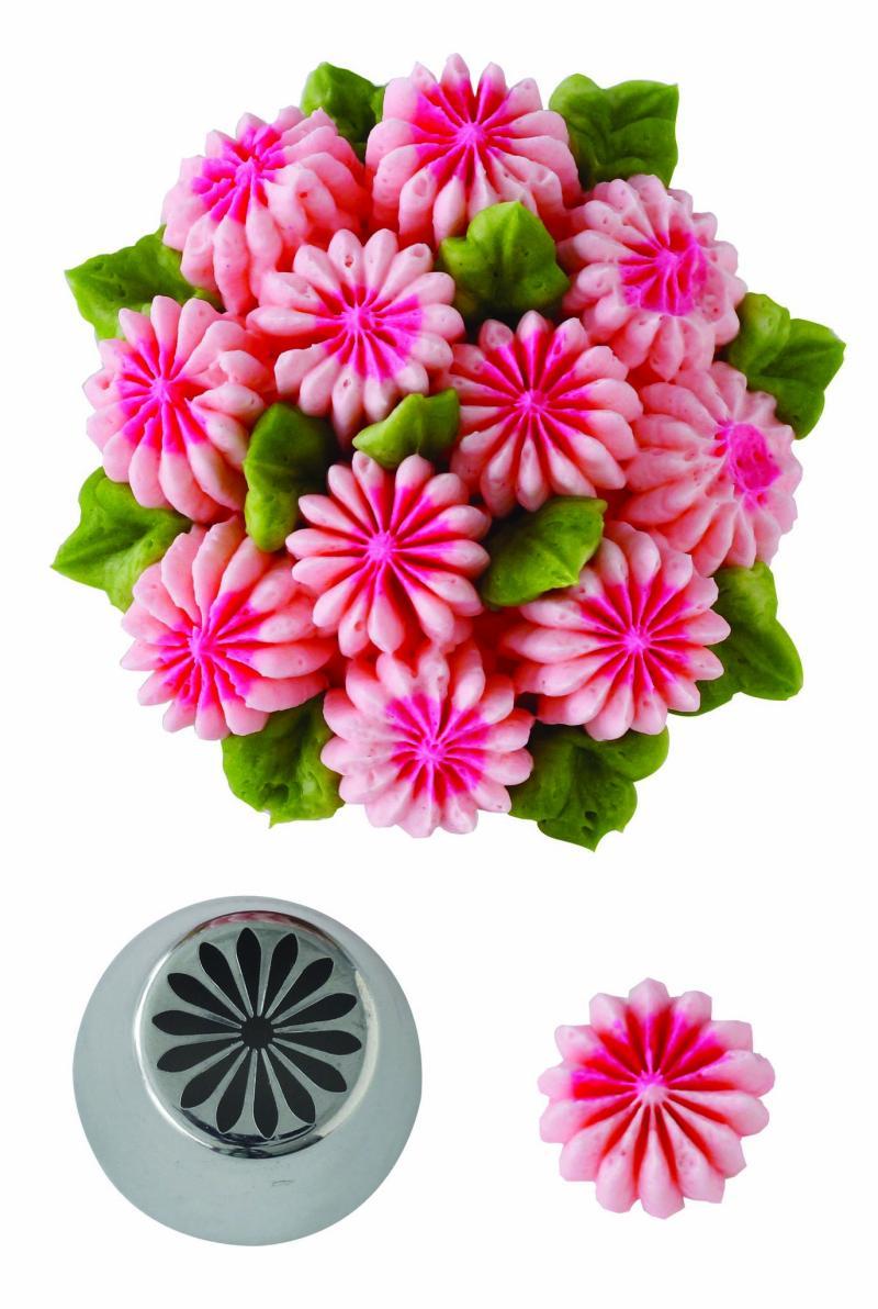 Tyl Daisy 2 cm - Ideel til kage- og dessertdekorationer