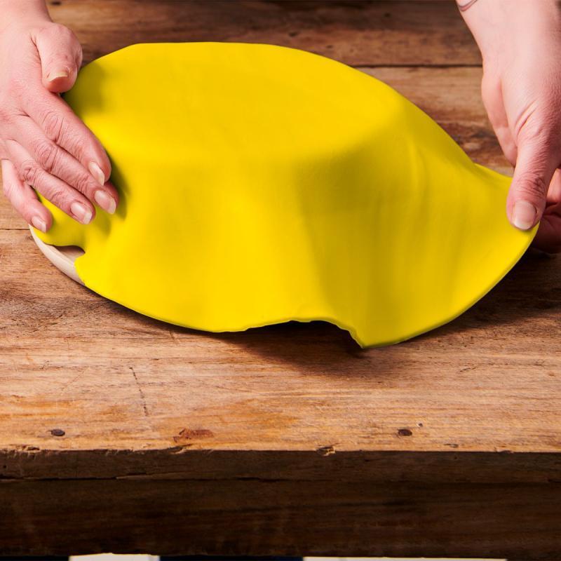 Udrullet Fondant Mellow Yellow 430 G - Farverigt Bagetilbehør
