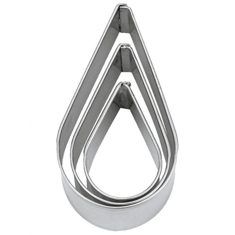 Udstikker Dråbe Sæt - 3 Stk til Bagning og Kager