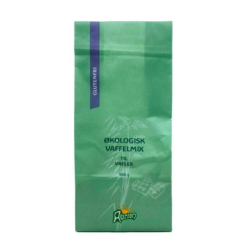 Økologisk Glutenfri Vaffelmix 500 G - Perfekt til Vafler!