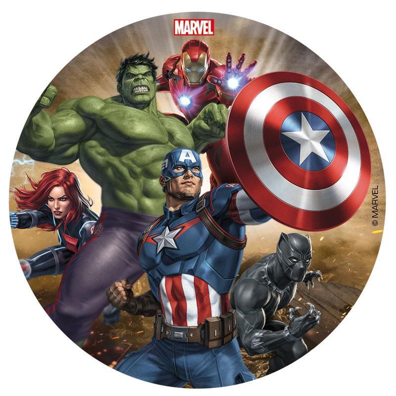 Sukkerfri Vaffelpapir Avengers Ø16 Cm - Fantastisk Tilbud!
