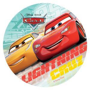 Vaffelpapir Cars - Sukkerfri Ø20 cm til Kager og Desserter