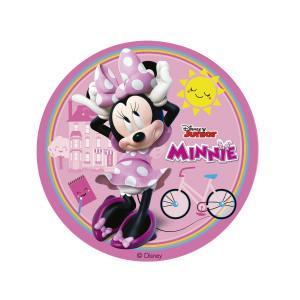 Sukkerfri Vaffelpapir med Minnie Mouse Ø15 cm - Tilbud!
