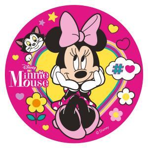 Sukkerfri Vaffelpapir med Minnie Mouse - Ø20 cm Festligt!