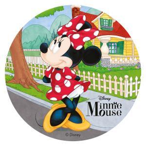 Minnie Mouse Sukkerfri Vaffelpapir Ø20 Cm til Kager og Desserter