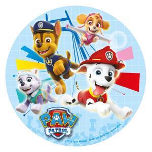 Sukkerfri Paw Patrol Vaffelpapir Ø16 Cm - Festligt Til Kager!