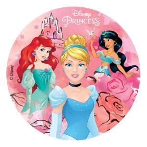 Sukkerfri Disney Prinsesse Vaffelpapir Ø20 cm til Fester