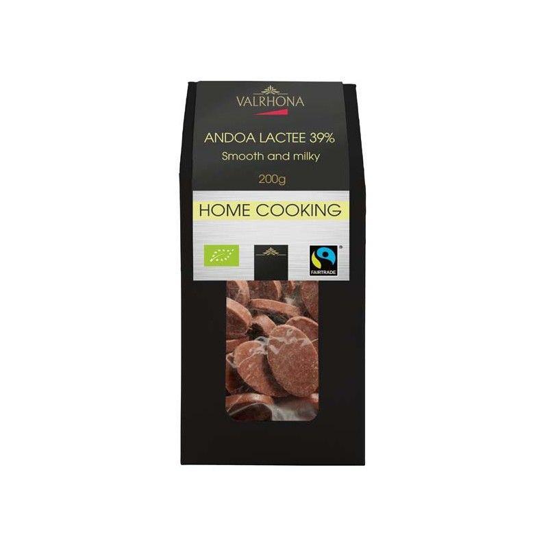 Valrhona Feves Andoa 39% - 200 g Chokoladeperler til Bagning