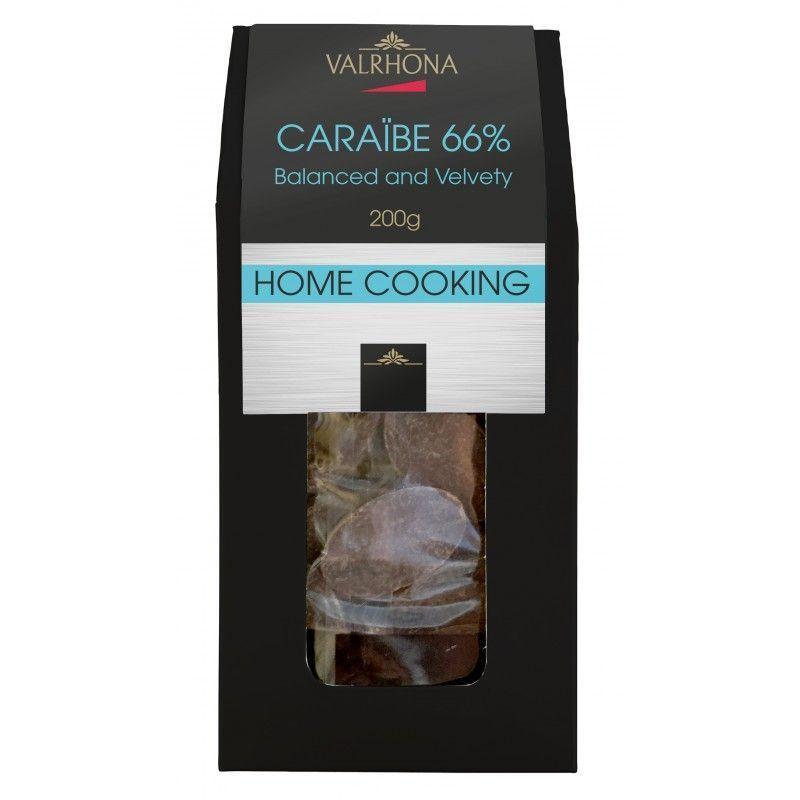 Valrhona Feves Caraibe 66% Chokolade - 200 G