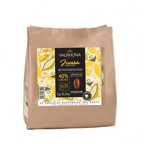 Valrhona Jivara 40% Mælkechokolade - 1 kg Tilbud!