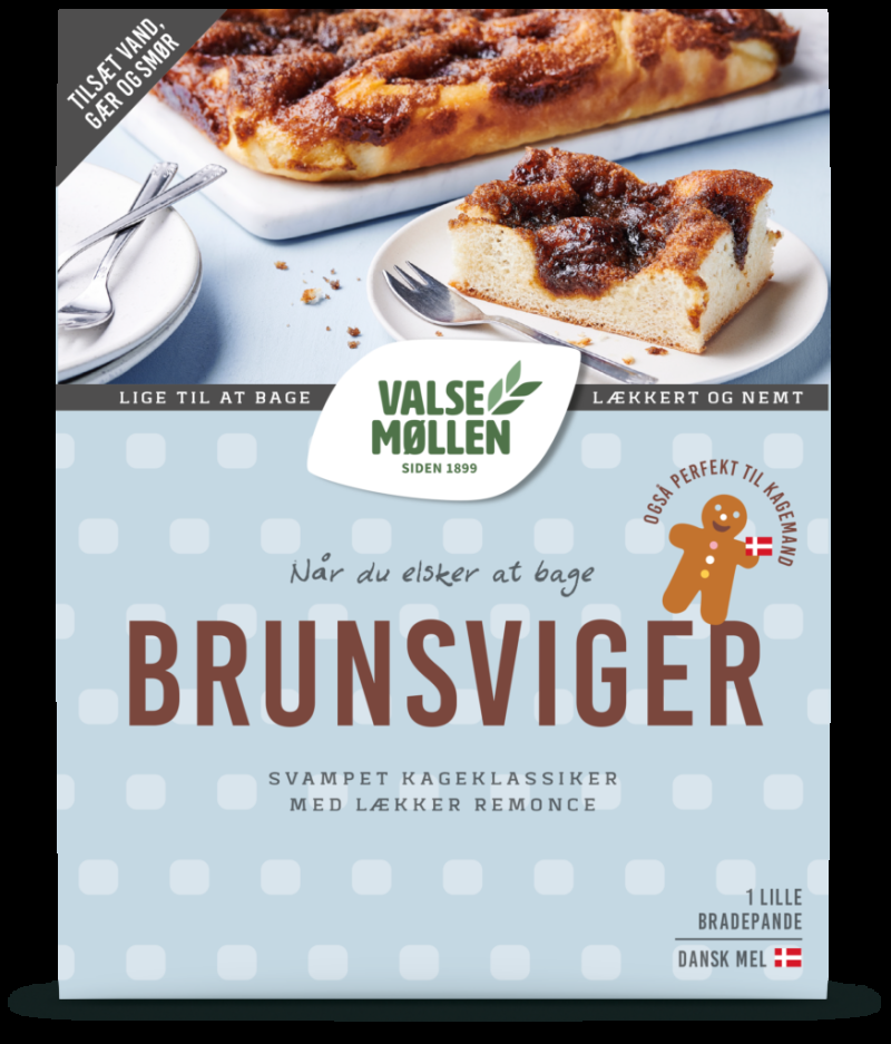 Valsemøllen Brunsviger 475g – Nem kageblanding til fest!