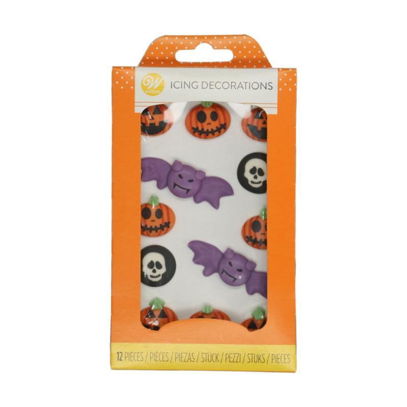 Wilton Halloween Sukker Dekorationer - 12 Stk Tilbud