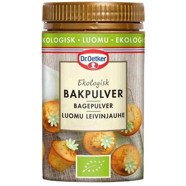 Økologisk bagepulver 60 g fra Dr. Oetker - Kvalitet til bagning