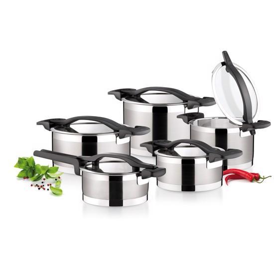 Kvalitets Grydesæt i 10 Dele – Hurtig Levering!