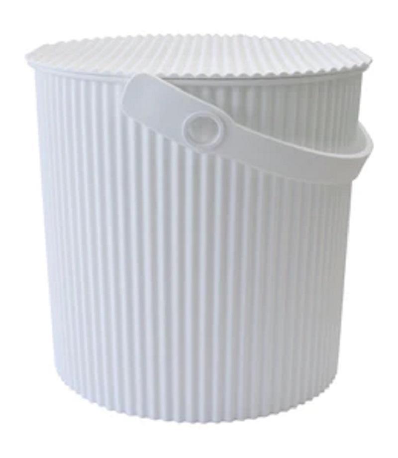 Japansk Omnioutil Affaldsspand 20l med Låg - Hvid