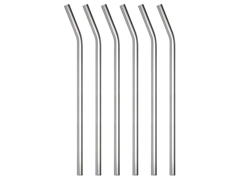 Bæredygtige Lyngby Glas Sugerør - 6 stk Klar Glas