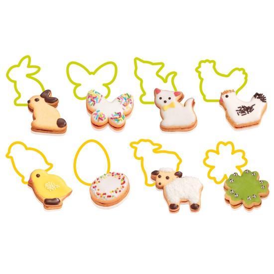 Udstikker Sæt til Småkager med 8 Påskemotiver – Påsketilbud!