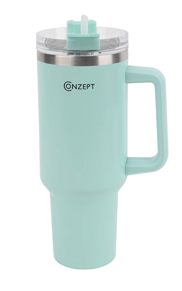Conzept Termokop med Hank og Sugerør - Mintgrøn 1,2L